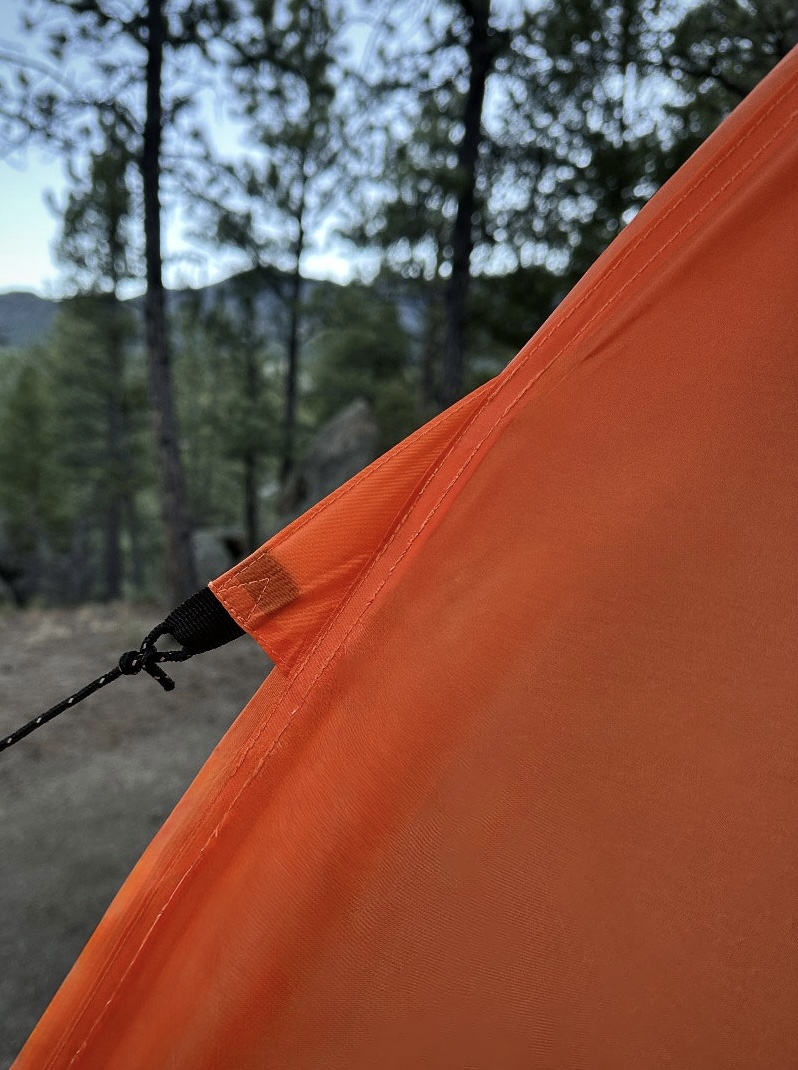 Campstash tent guyline connection