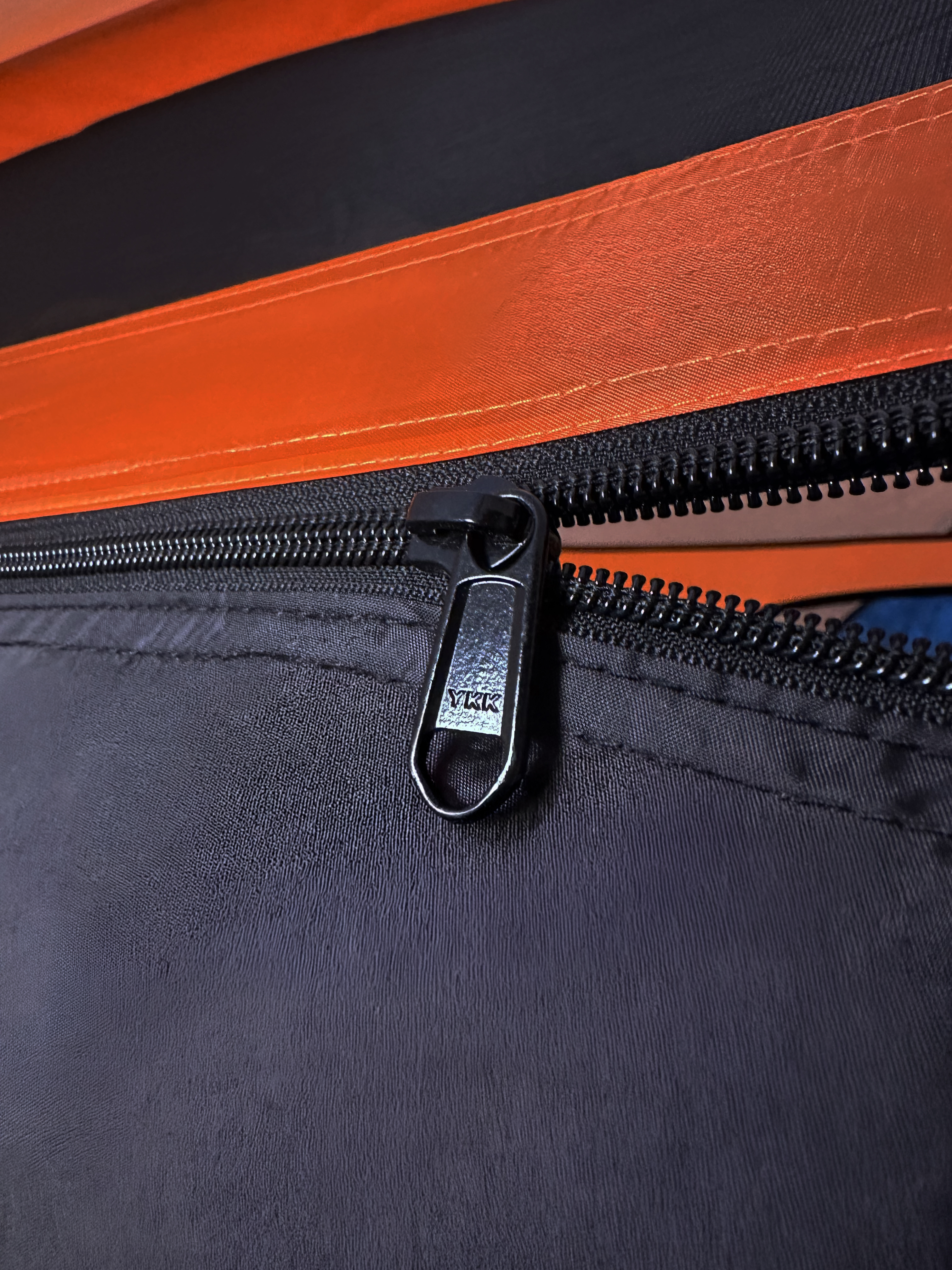 YKK zipper close-up